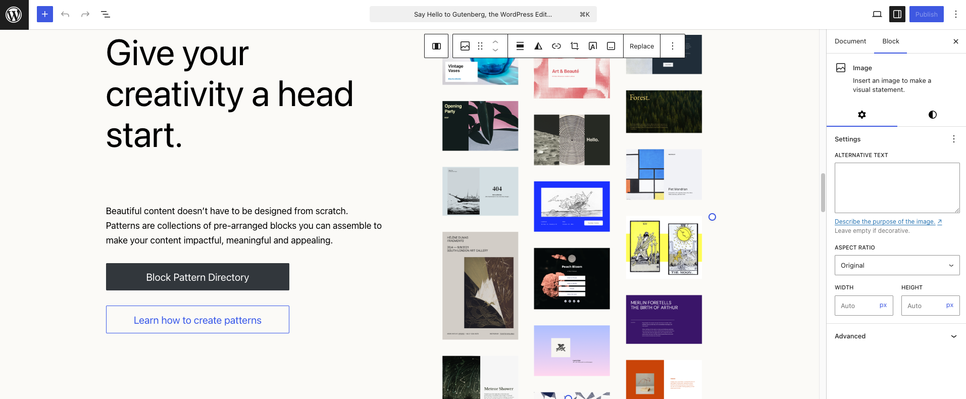 Edytowanie bloku w edytorze Gutenberg, który znajduje się w WordPressie