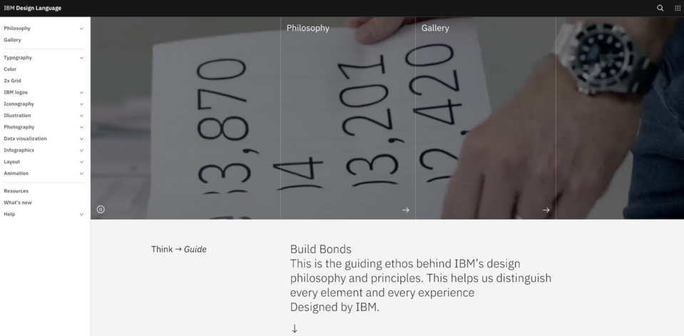Design system firmy IBM pokazuje, w jaki sposób nowe usługi i produkty firmy powinny zostać zaprojektowane.
