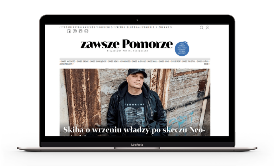 Strona internetowa Zawsze Pomorze