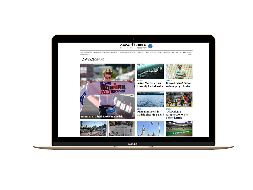 Portal informacyjny Zawsze Pomorze posiada kilka kategorii tematycznych, w tym “Zawsze sport”.