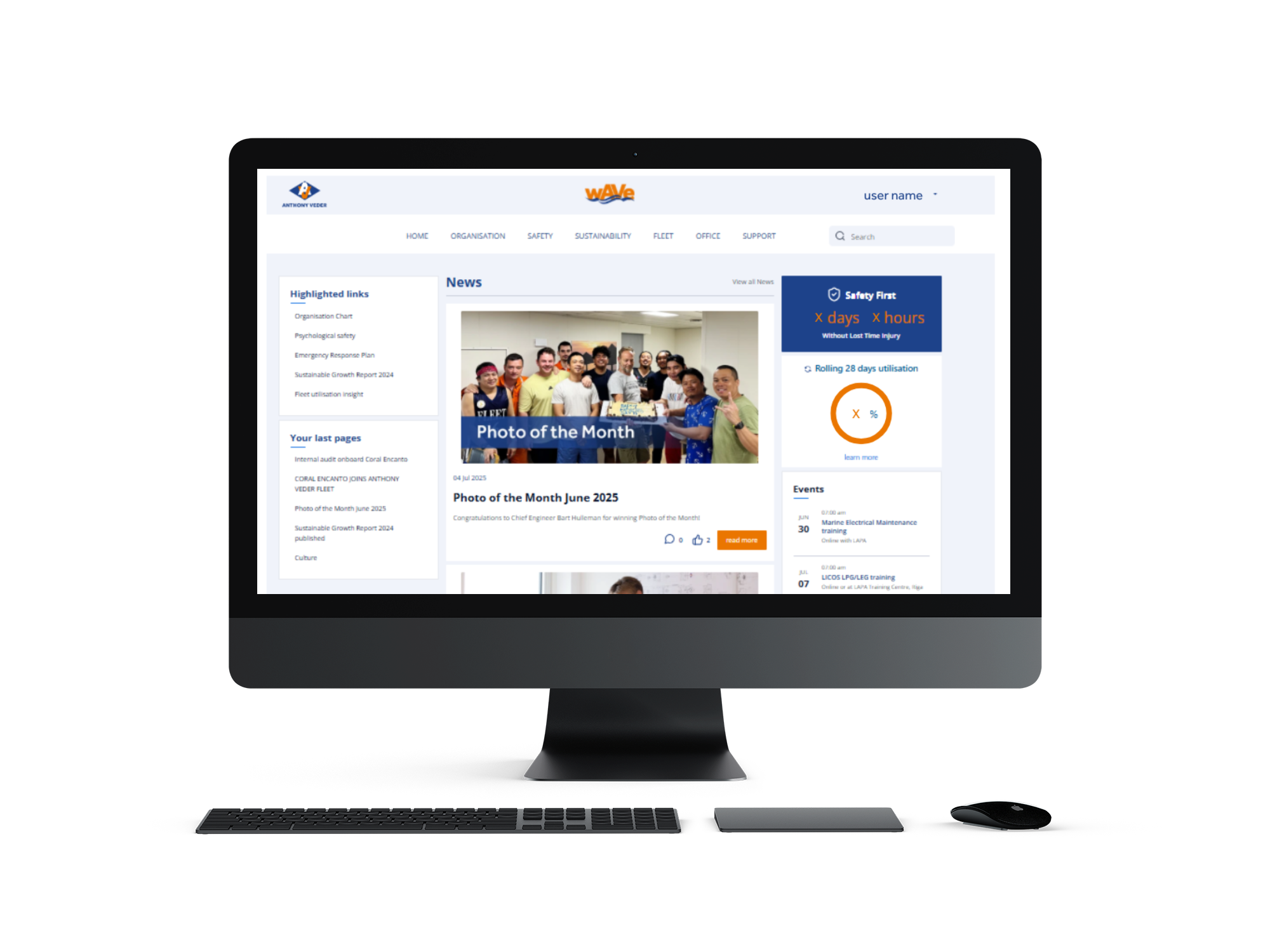 wAVe to intranet firmowy, który powstał dla ponad tysiąca pracowników na lądzie i na morzu.